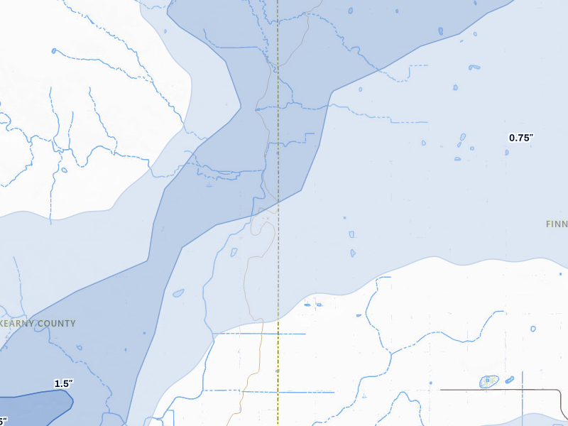 NEXRAD radar-signature map of the hail storm over Deerfield, KS on Jun 30, 2026