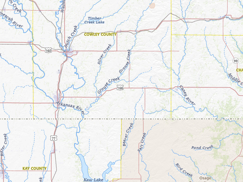 Radar-estimated hail-size map of the storm over Dexter, KS on Mar 31, 2026