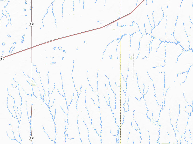 NEXRAD radar-signature map of the hail storm over Ensign, KS on Jun 9, 2026