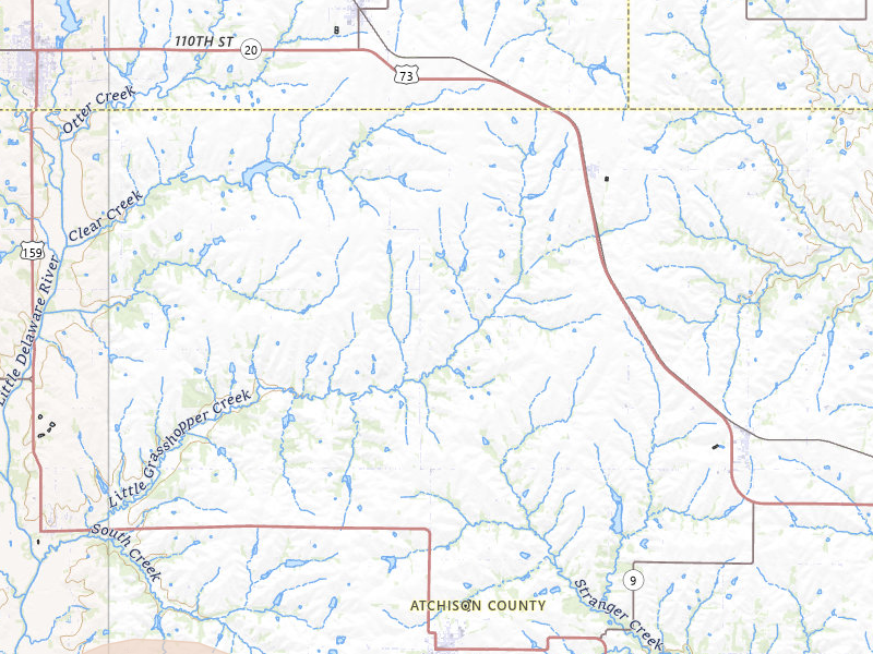 Radar-estimated hail-size map of the storm over Everest, KS on Mar 31, 2026