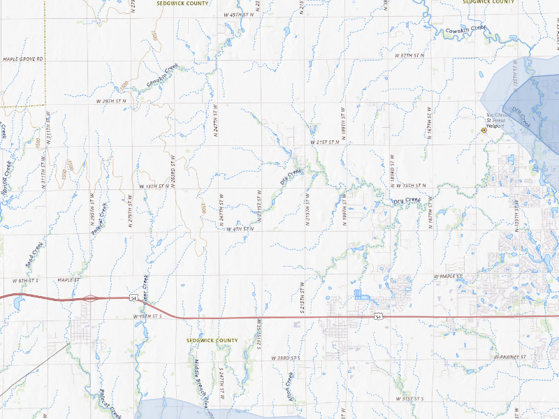 NEXRAD radar-signature map of the hail storm over Goddard, KS on Aug 6, 2026