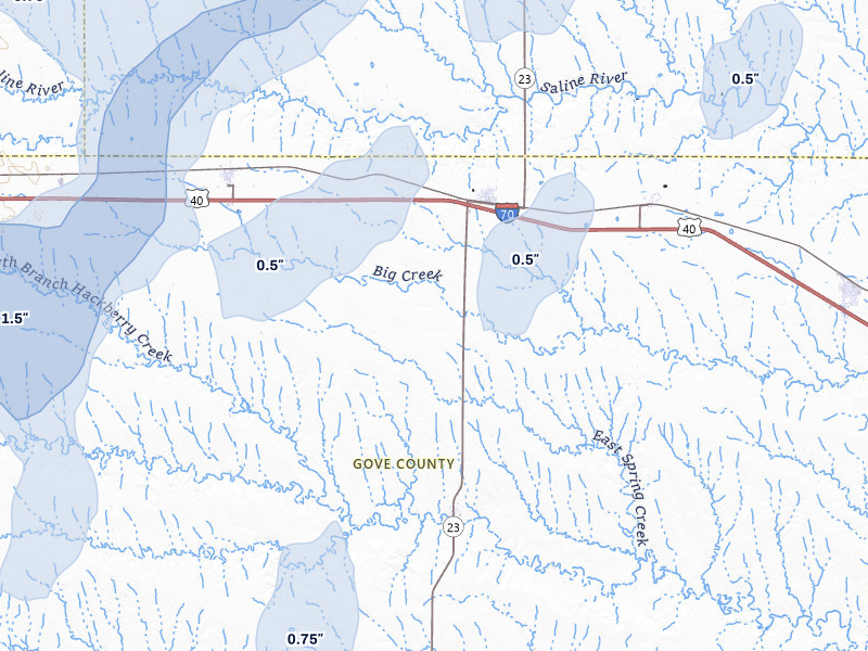NEXRAD radar-signature map of the hail storm over Grainfield, KS on Jun 30, 2026