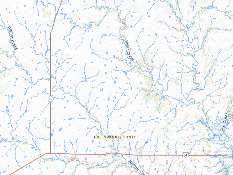Radar-estimated hail-size map of the storm over Hamilton, KS on Apr 23, 2026