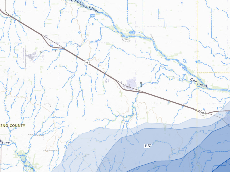 NEXRAD radar-signature map of the hail storm over Haven, KS on May 30, 2026