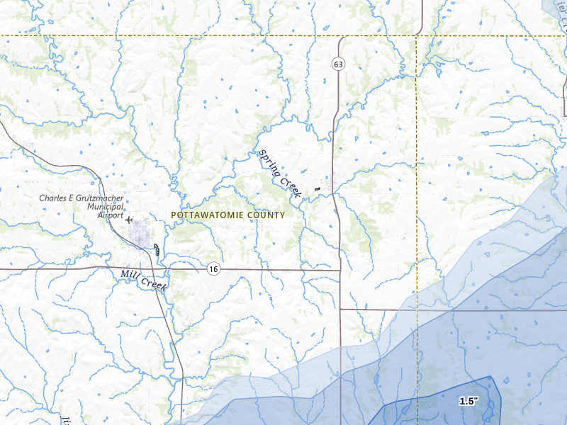 NEXRAD radar-signature map of the hail storm over Havensville, KS on May 30, 2026