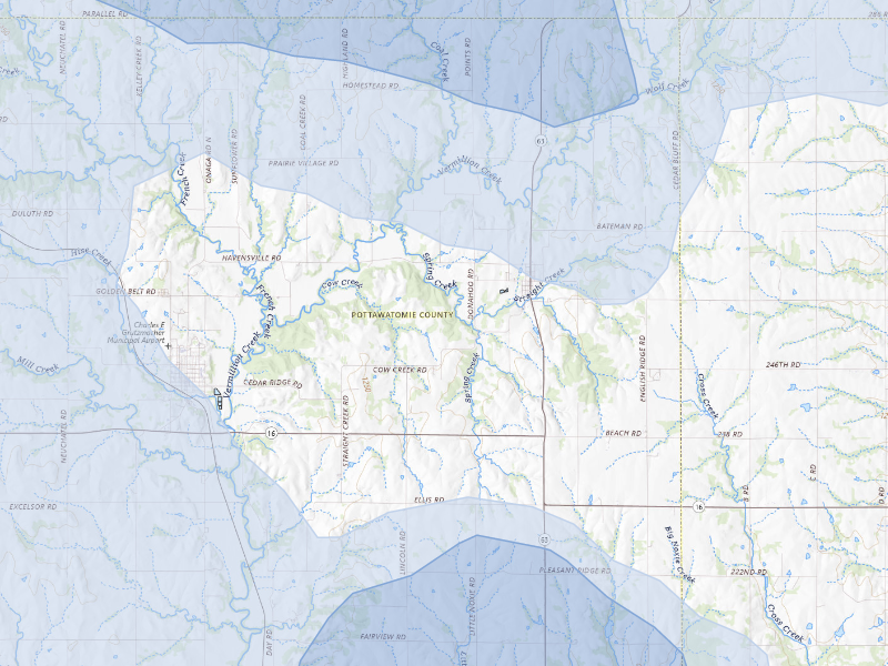 NEXRAD radar-signature map of the hail storm over Havensville, KS on Sep 12, 2026