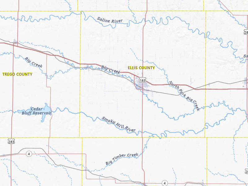 NEXRAD radar-signature map of the hail storm over Hays, KS on Apr 8, 2026