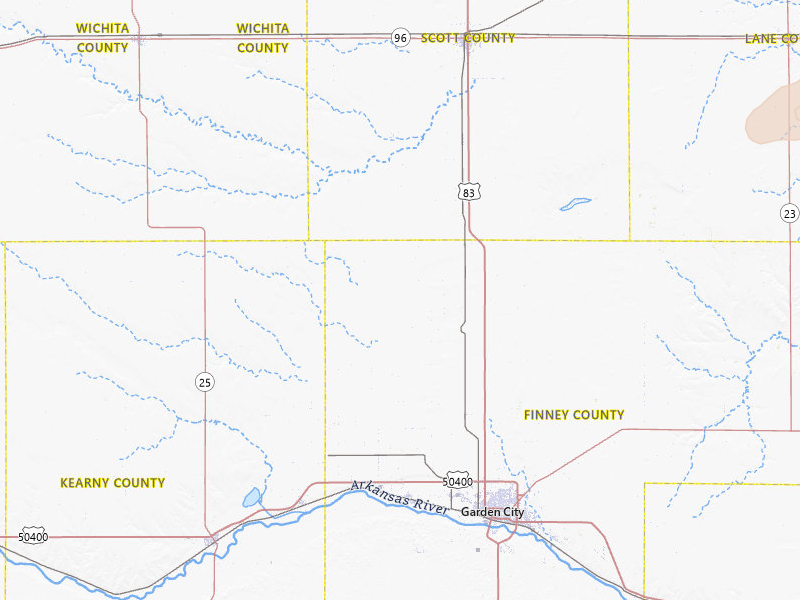 Radar-estimated hail-size map of the storm over Holcomb, KS on Apr 25, 2026