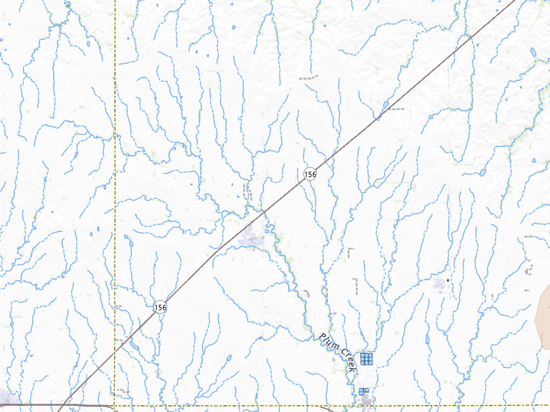 Radar-estimated hail-size map of the storm over Holyrood, KS on May 18, 2026