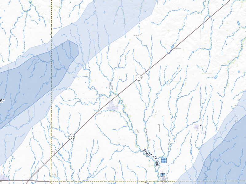 NEXRAD radar-signature map of the hail storm over Holyrood, KS on May 18, 2026