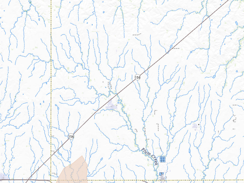 Radar-estimated hail-size map of the storm over Holyrood, KS on May 29, 2026