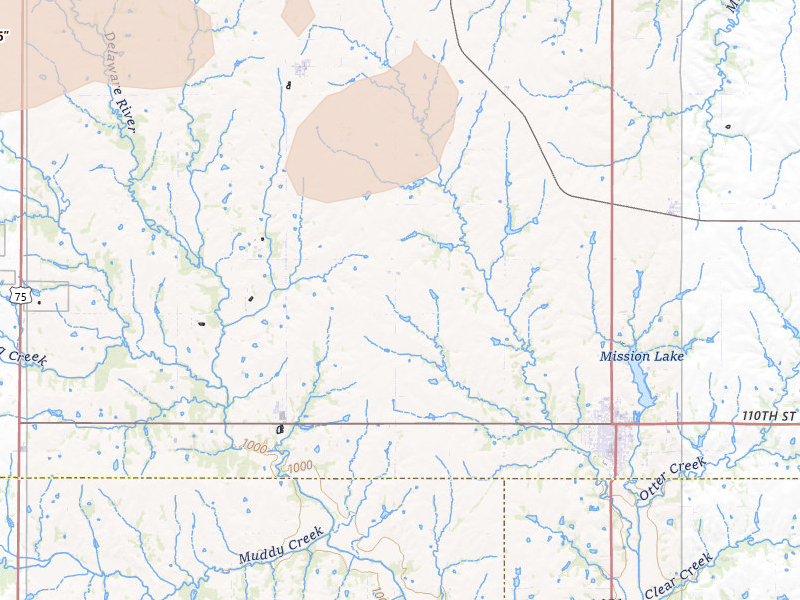 Radar-estimated hail-size map of the storm over Horton, KS on Aug 15, 2026