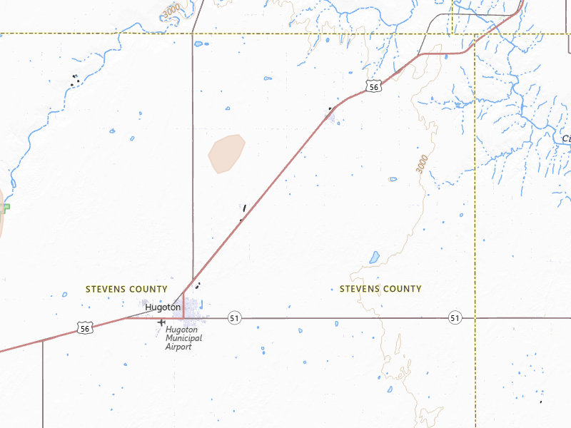 Radar-estimated hail-size map of the storm over Hugoton, KS on Jun 1, 2026