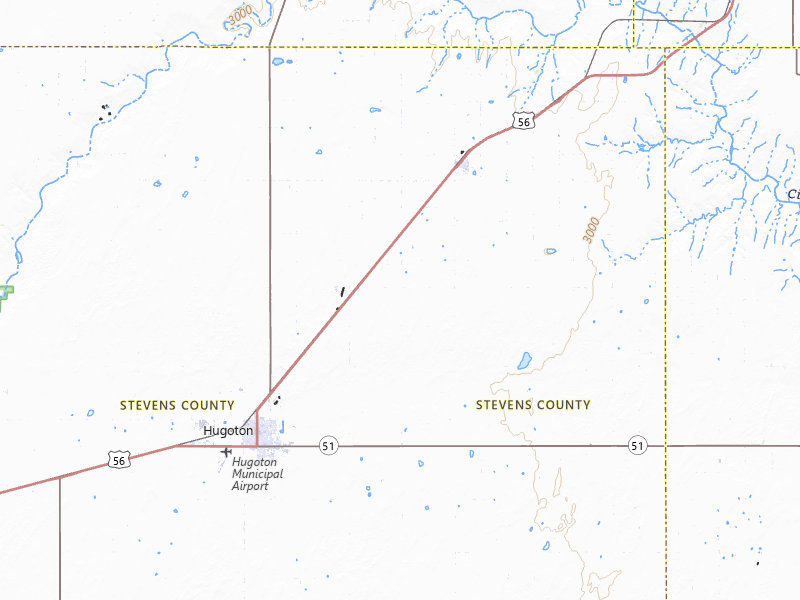 Radar-estimated hail-size map of the storm over Hugoton, KS on Jun 12, 2026