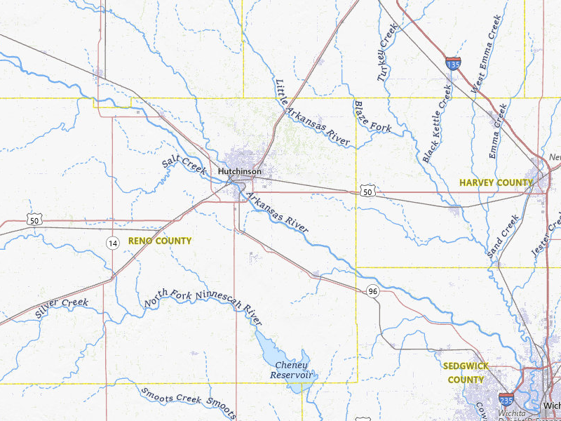 Radar-estimated hail-size map of the storm over Hutchinson, KS on May 17, 2026