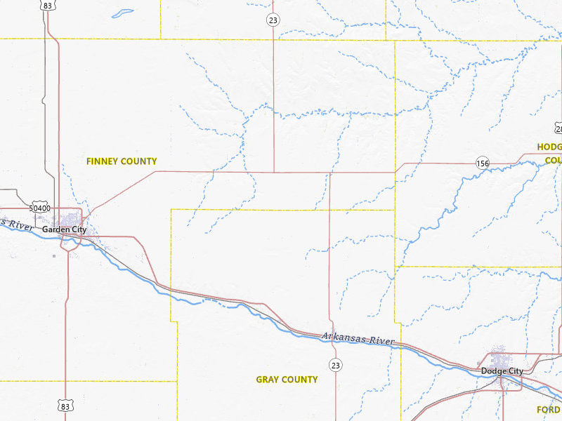 Radar-estimated hail-size map of the storm over Ingalls, KS on Jul 3, 2026