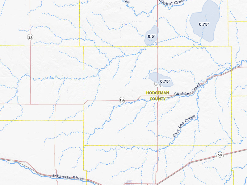 NEXRAD radar-signature map of the hail storm over Jetmore, KS on Apr 8, 2026