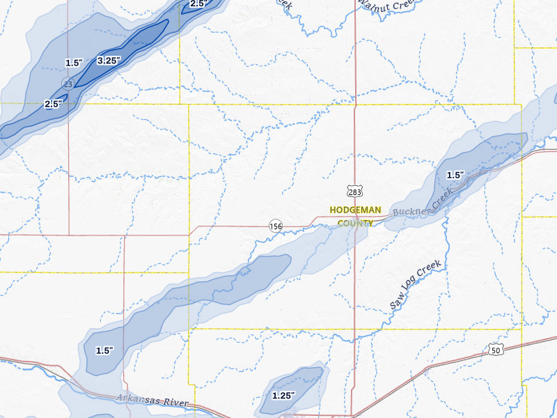 NEXRAD radar-signature map of the hail storm over Jetmore, KS on Jun 9, 2026