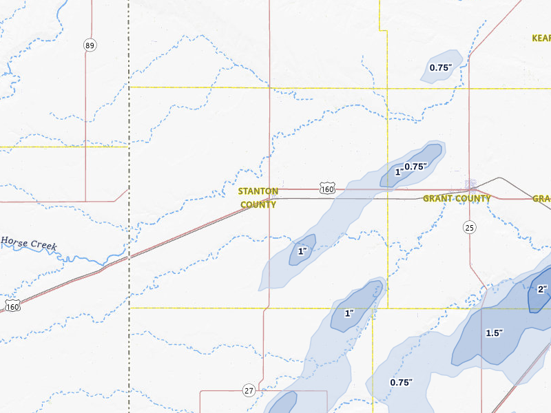 NEXRAD radar-signature map of the hail storm over Johnson, KS on Jun 9, 2026