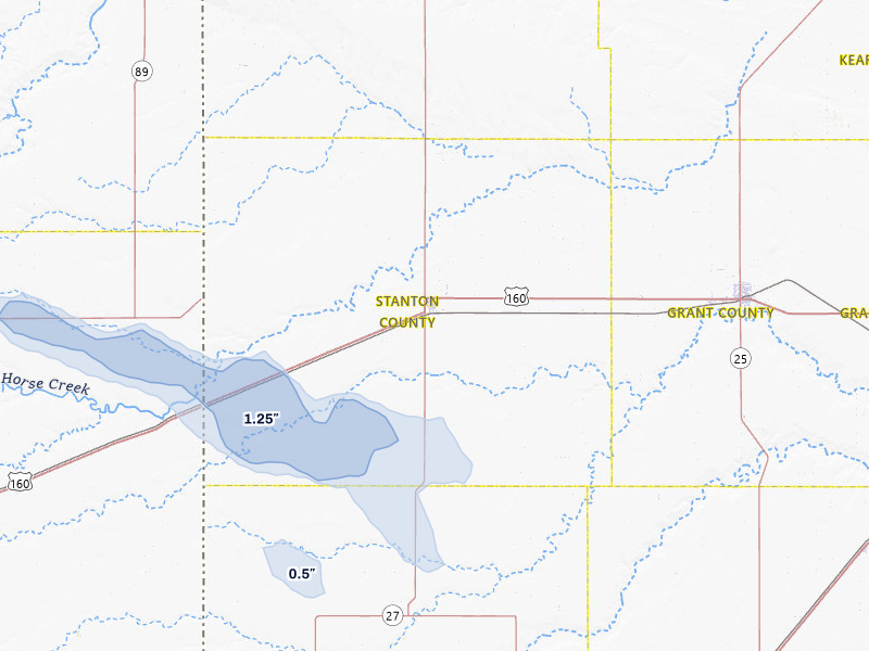 NEXRAD radar-signature map of the hail storm over Johnson, KS on Jul 30, 2026