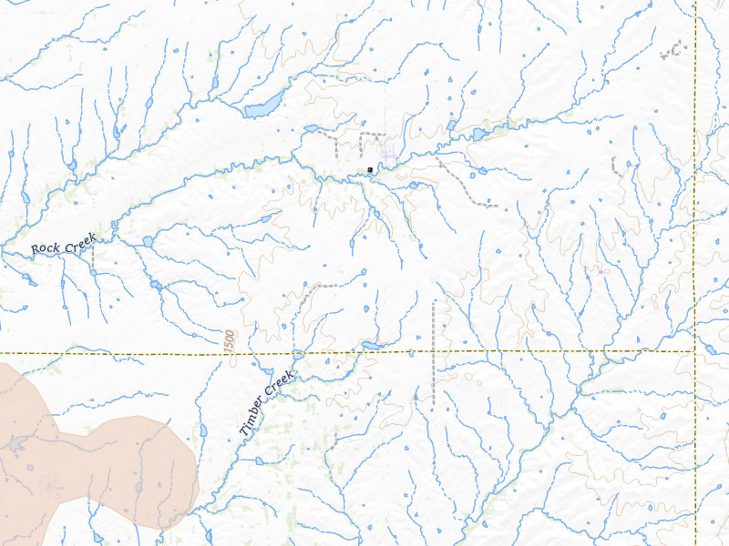 Radar-estimated hail-size map of the storm over Latham, KS on Apr 17, 2026
