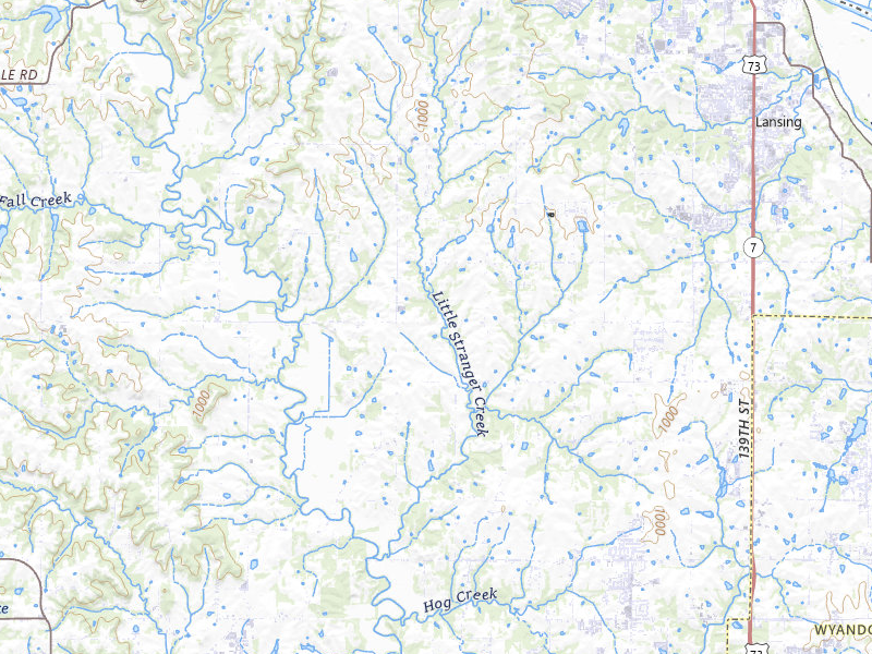 NEXRAD radar-signature map of the hail storm over Leavenworth, KS on Aug 18, 2026