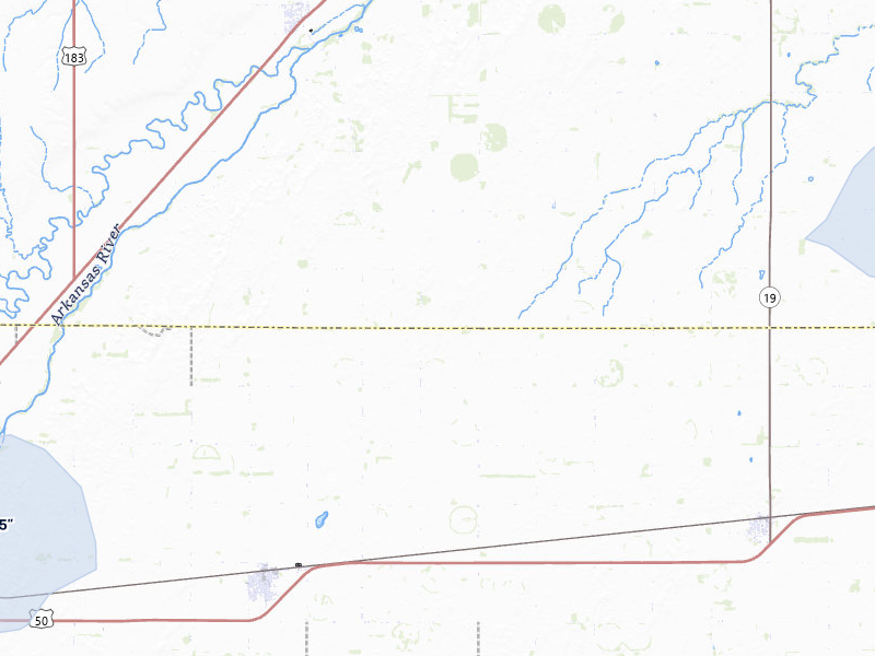 NEXRAD radar-signature map of the hail over Lewis, KS