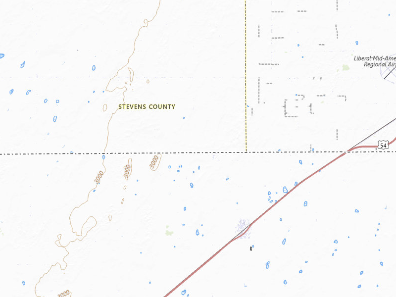 NEXRAD radar-signature map of the hail storm over Liberal, KS on Aug 6, 2026