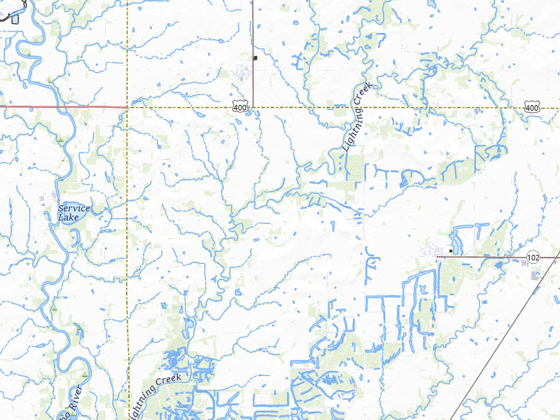 Radar-estimated hail-size map of the storm over Mc Cune, KS on Mar 6, 2026
