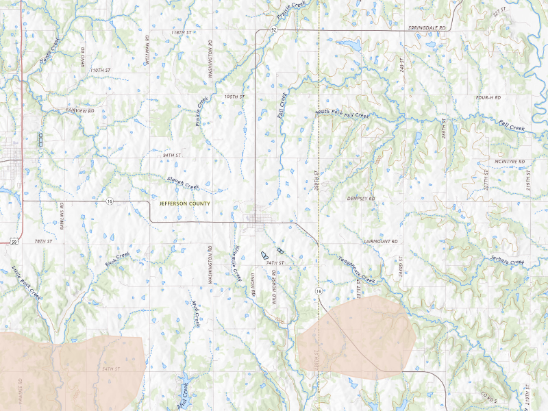Radar-estimated hail-size map of the storm over Mc Louth, KS