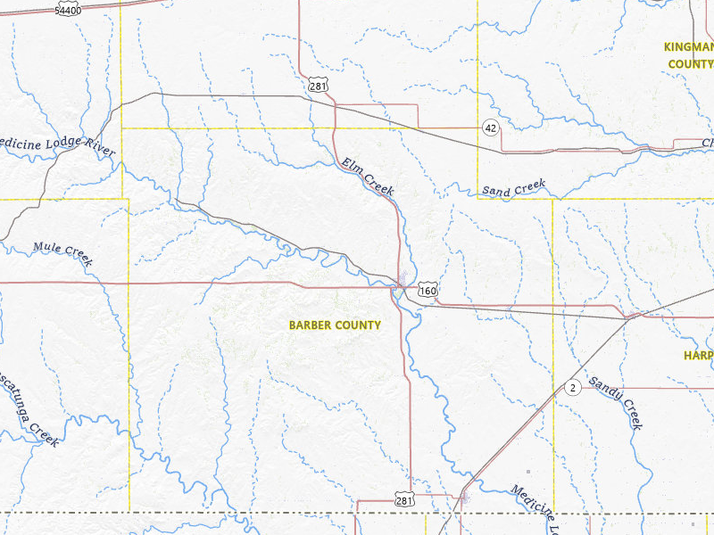 NEXRAD radar-signature map of the hail storm over Medicine Lodge, KS on Jun 25, 2026