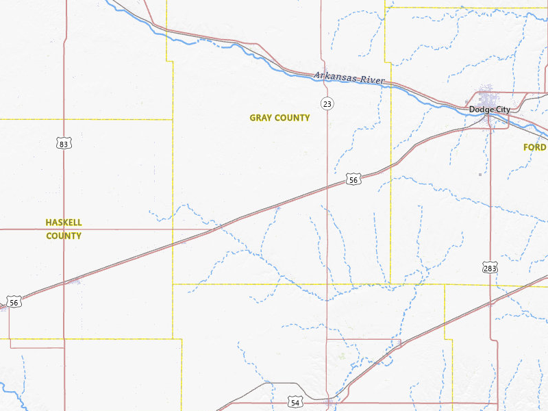 Radar-estimated hail-size map of the storm over Montezuma, KS on Jul 3, 2026