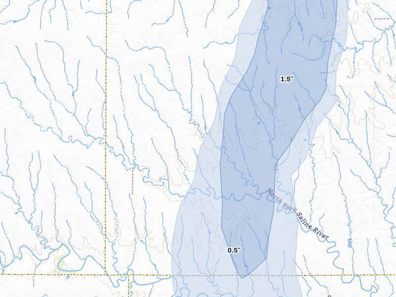 NEXRAD radar-signature map of the hail storm over Morland, KS on May 30, 2026