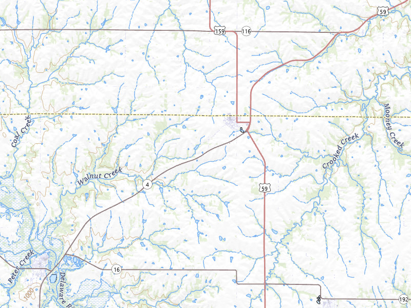 Radar-estimated hail-size map of the storm over Nortonville, KS on Jul 8, 2026