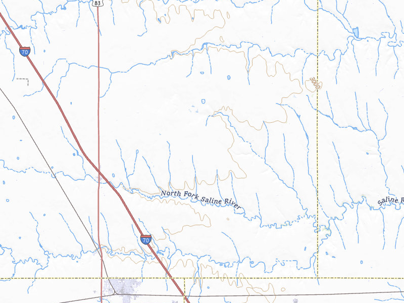 Radar-estimated hail-size map of the storm over Oakley, KS on Jun 1, 2026