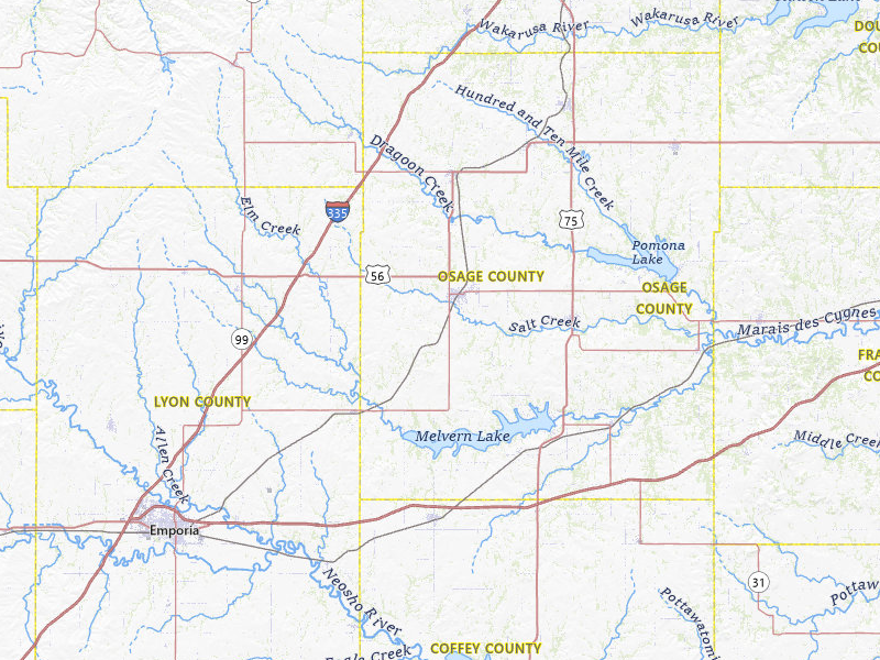 NEXRAD radar-signature map of the hail storm over Osage City, KS on May 18, 2026