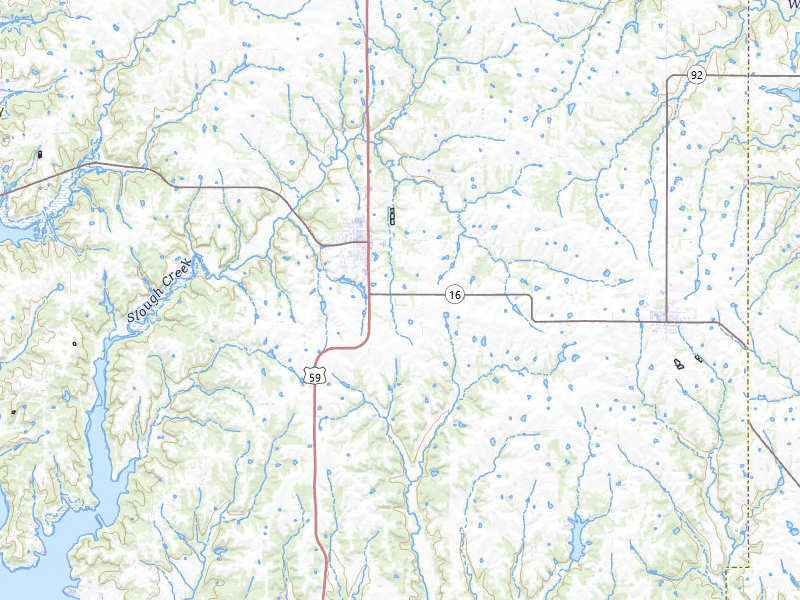 Radar-estimated hail-size map of the storm over Oskaloosa, KS on Apr 23, 2026