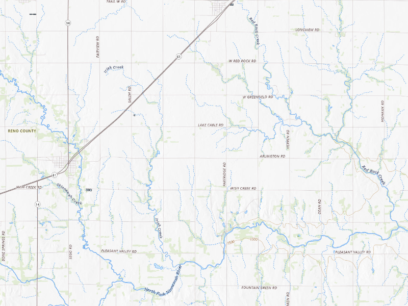 Radar-estimated hail-size map of the storm over Partridge, KS on Apr 26, 2026