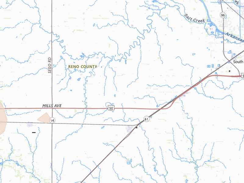 Radar-estimated hail-size map of the storm over Partridge, KS on Jun 20, 2026