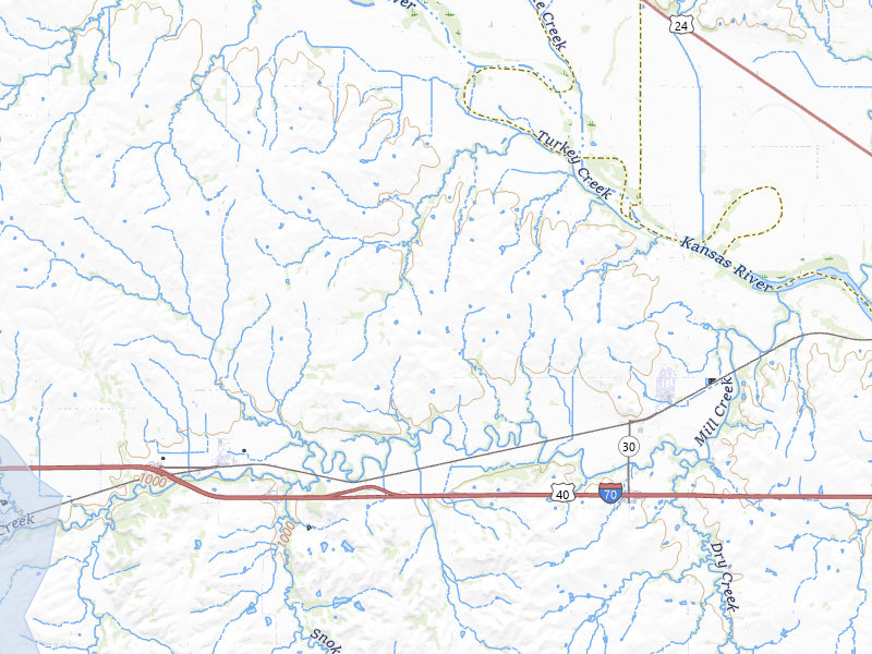 NEXRAD radar-signature map of the hail storm over Paxico, KS on Aug 5, 2026