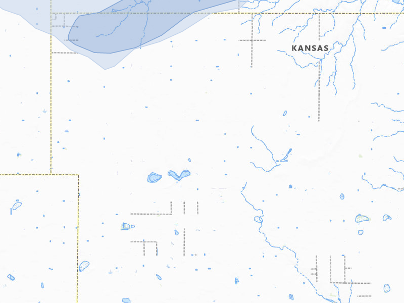 NEXRAD radar-signature map of the hail storm over Plains, KS on Jun 9, 2026