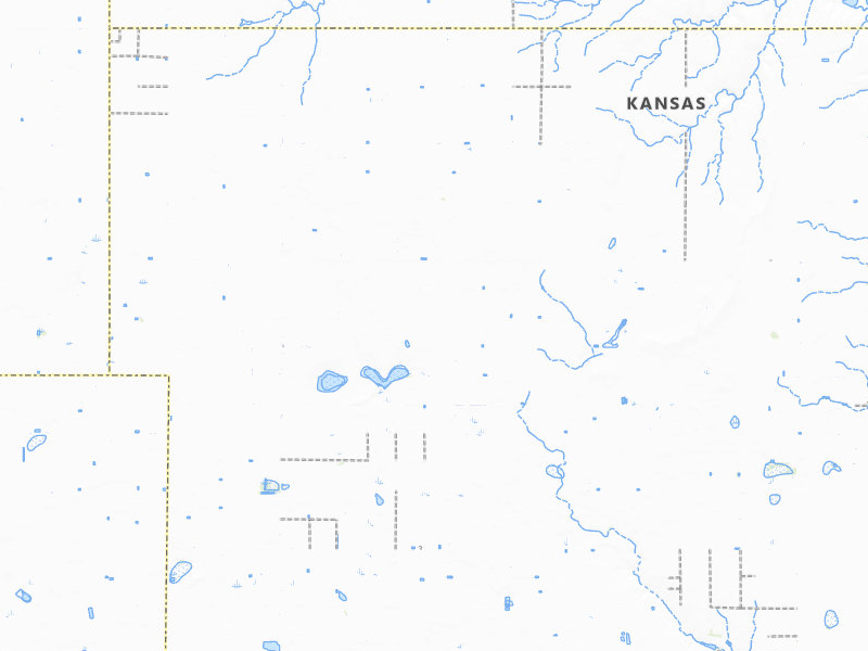 Radar-estimated hail-size map of the storm over Plains, KS on Jun 23, 2026