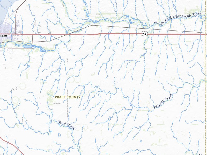 NEXRAD radar-signature map of the hail storm over Pratt, KS on May 18, 2026
