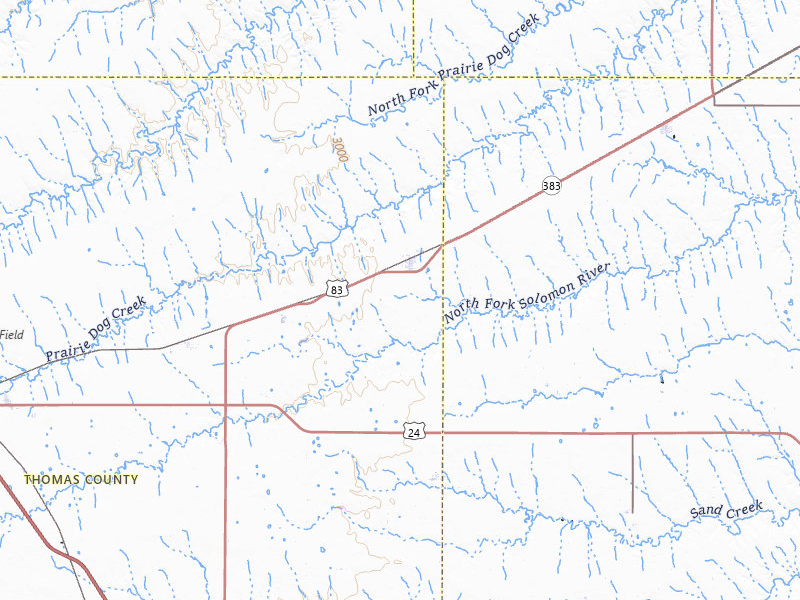 Radar-estimated hail-size map of the storm over Rexford, KS on Apr 11, 2026