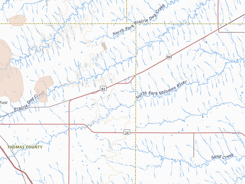 Radar-estimated hail-size map of the storm over Rexford, KS on Jul 9, 2026