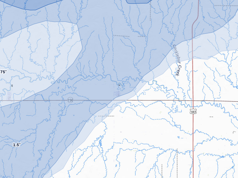 NEXRAD radar-signature map of the hail storm over Rozel, KS on May 17, 2026
