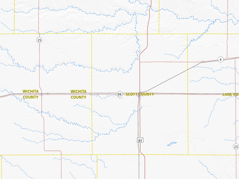 Radar-estimated hail-size map of the storm over Scott City, KS on Apr 26, 2026
