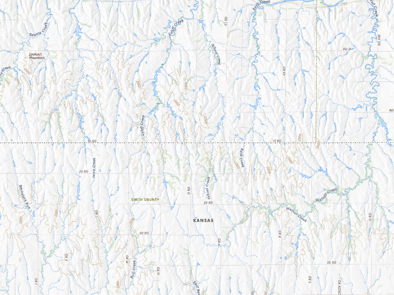 Radar-estimated hail-size map of the storm over Smith Center, KS on Aug 21, 2026