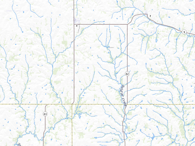 Radar-estimated hail-size map of the storm over Soldier, KS on Jul 4, 2026