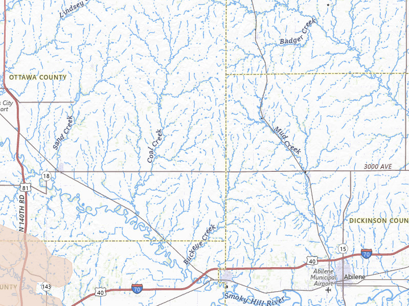 Radar-estimated hail-size map of the storm over Solomon, KS on Apr 9, 2026